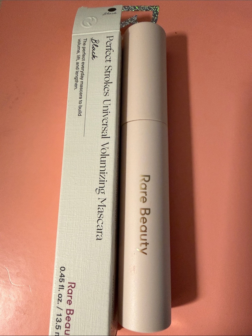Rare Beauty Perfect Strokes Universal Volumizing Mascara - Pale Pink Tube
